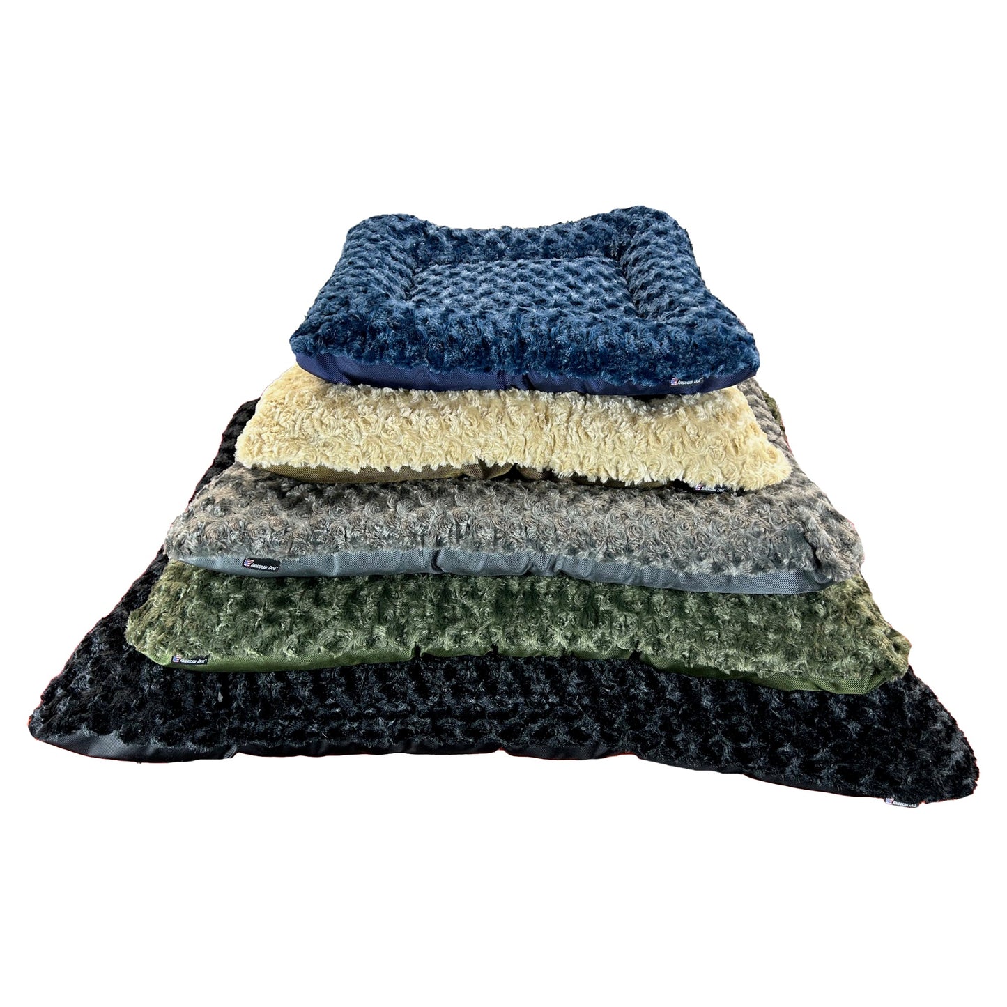 Dog Bed - Rectangle Bolstered Furvana™ 'Cloud' USA Made | American Dog