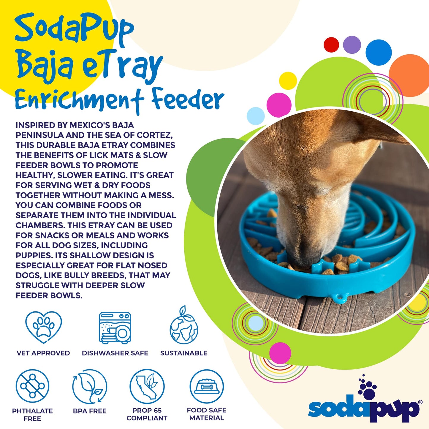 Dog Bowl Shallow Slow Feeder