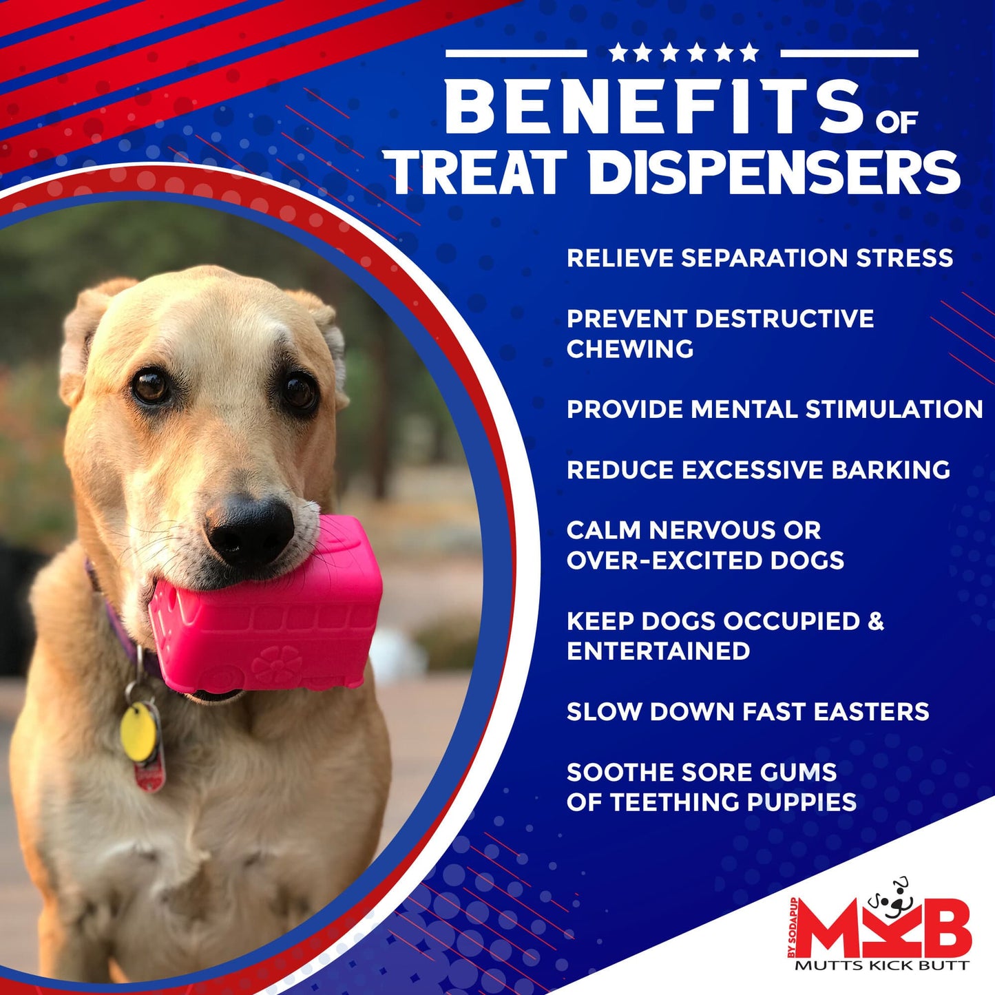 TOY: Surf's Up! Retro Van Dog Toy - Durable Chew Toy for Large Dogs