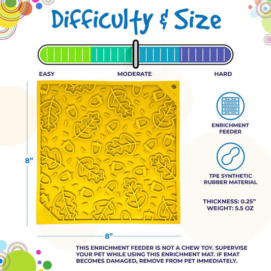 Dog Lick Mat | Autumn eMat - Enrichment Lick Mat