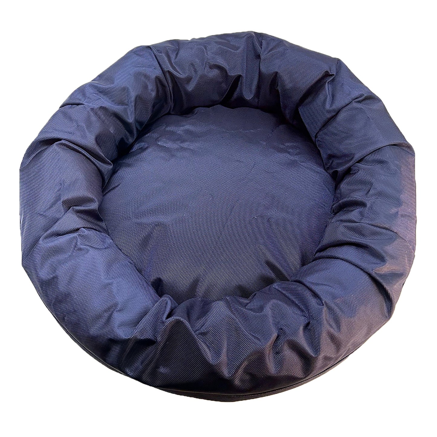 Blue pet bed on a white background