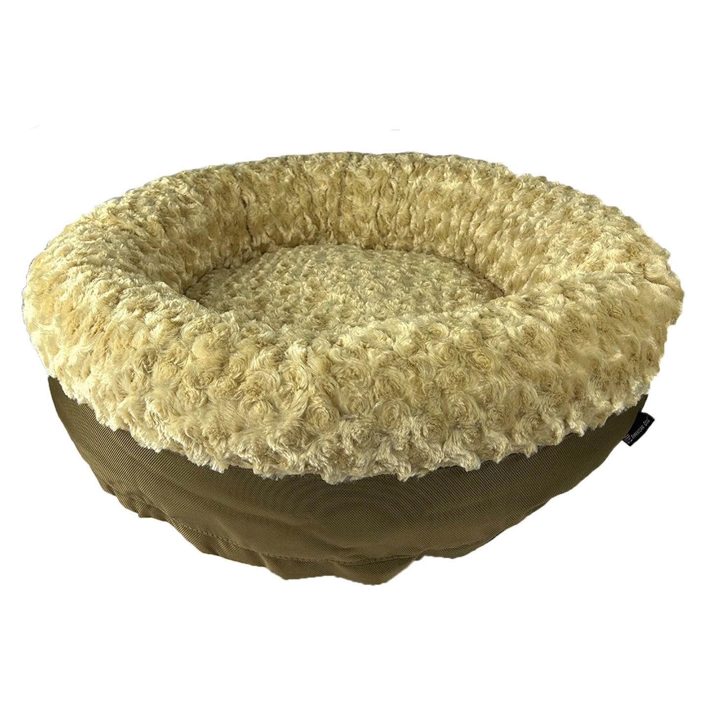 Dog Bed - Round Bolstered Furvana™ Made In USA | American Dog