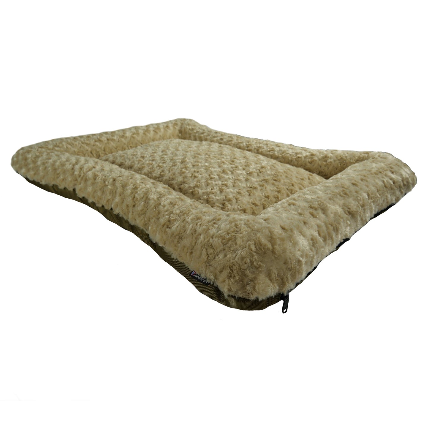 Dog Bed - Rectangle Bolstered Furvana™ 'Cloud' USA Made | American Dog