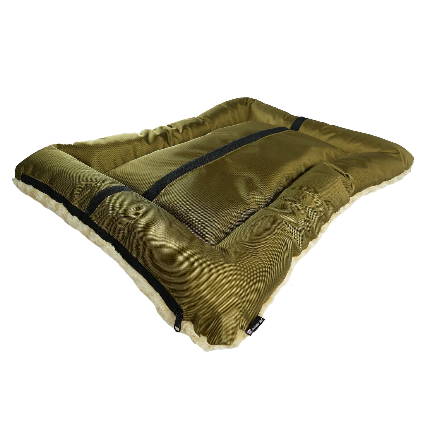 Dog Bed - Rectangle Bolstered Furvana™ 'Cloud' USA Made | American Dog
