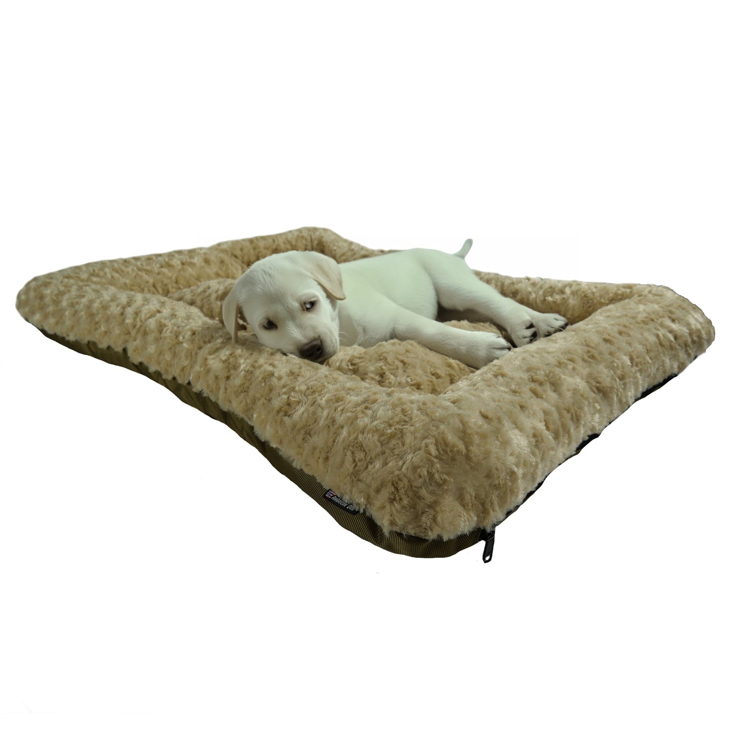 Dog Bed - Rectangle Bolstered Furvana™ 'Cloud' USA Made | American Dog