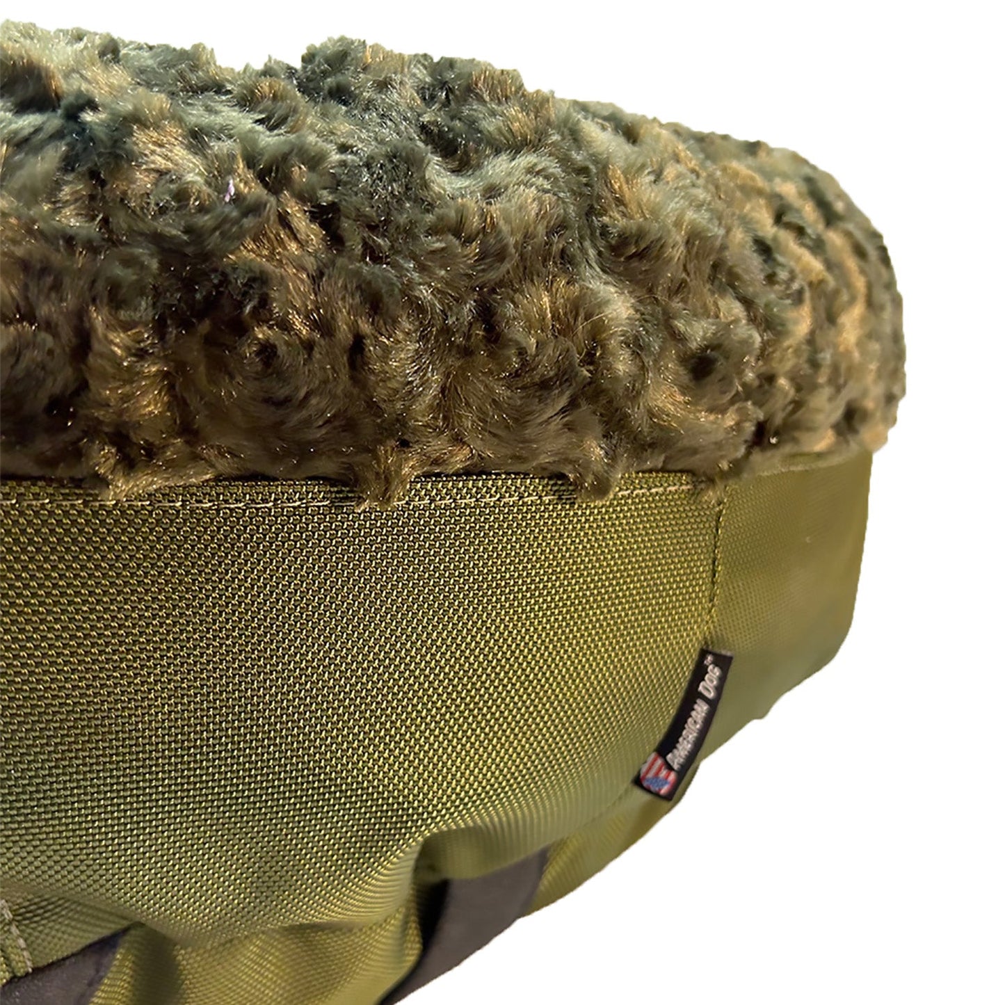 Dog Bed - Round Bolstered Furvana™ Made In USA | American Dog