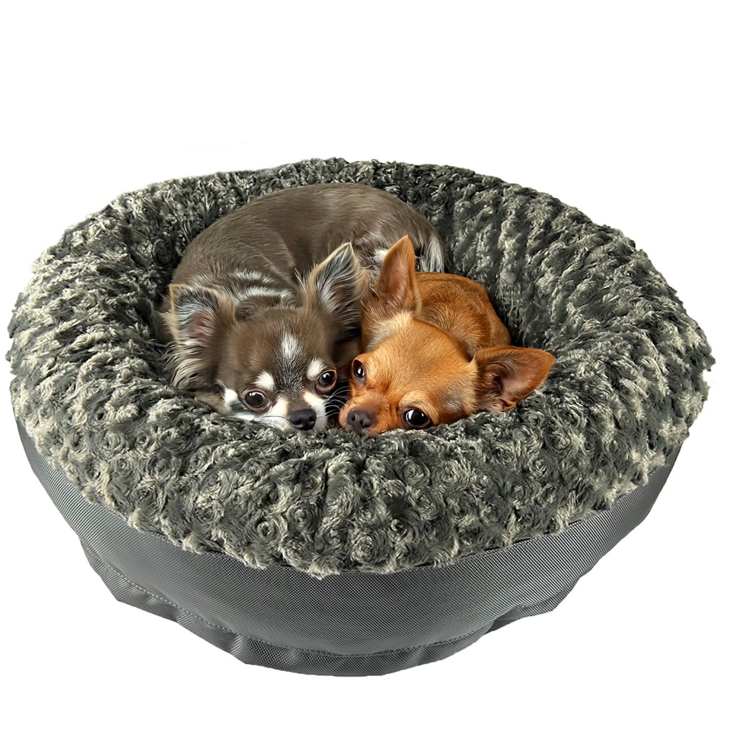 Dog Bed - Round Bolstered Furvana™ Made In USA | American Dog