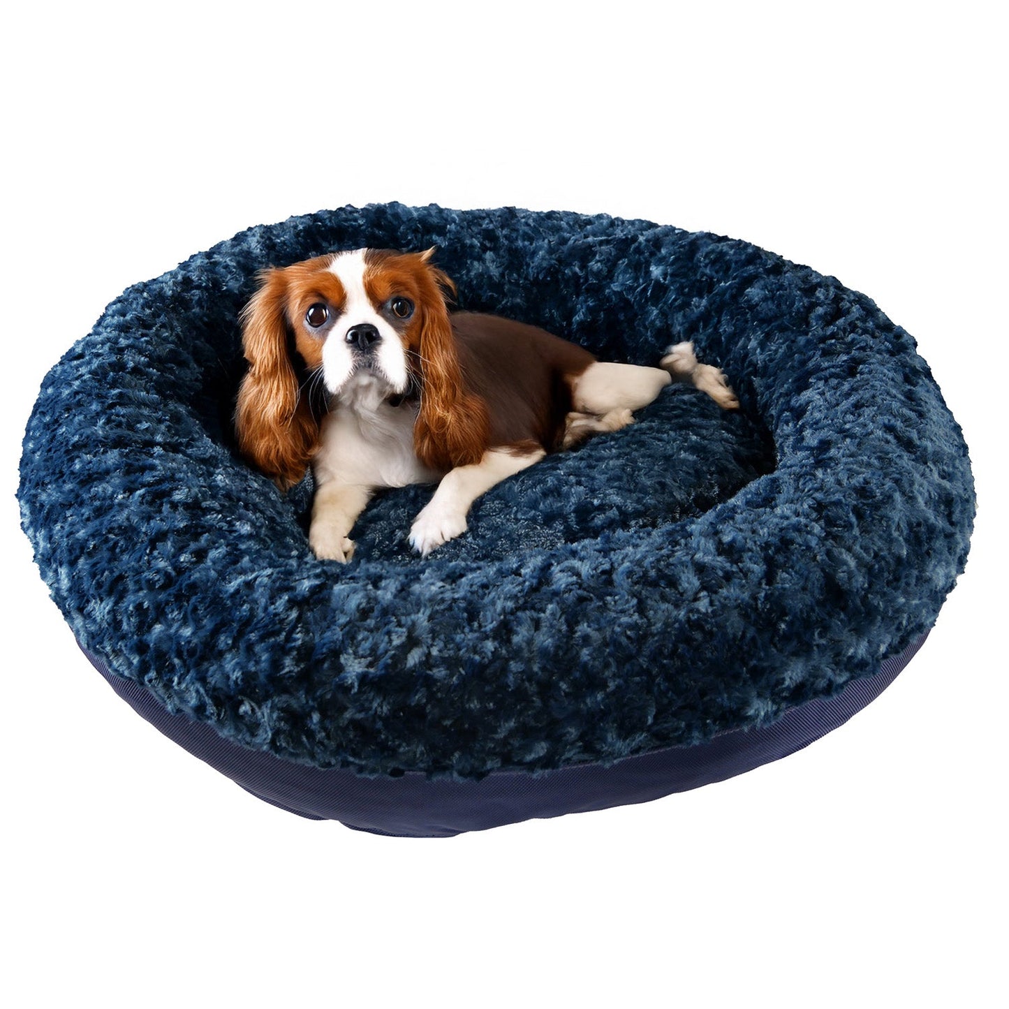 Dog Bed - Round Bolstered Furvana™ Made In USA | American Dog