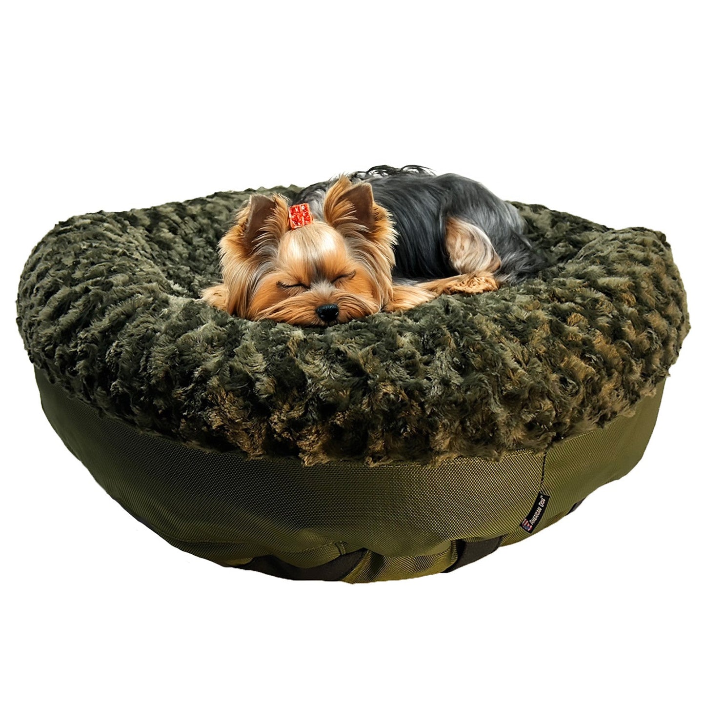 Dog Bed - Round Bolstered Furvana™ Made In USA | American Dog