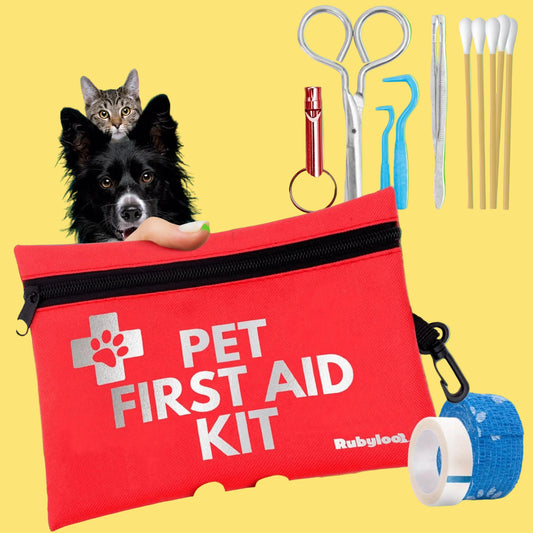 First Aid Kit for Dogs & Cats with Vet-Approved Essentials  | Rubyloo