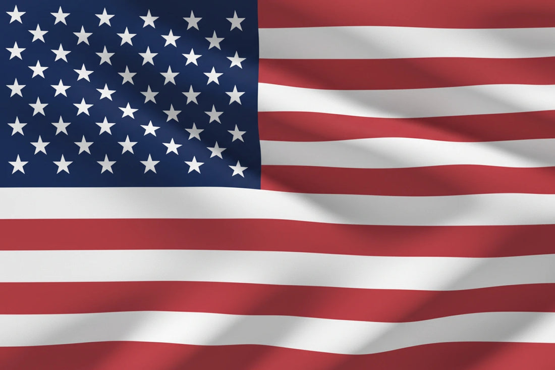 American flag with stars and stripes