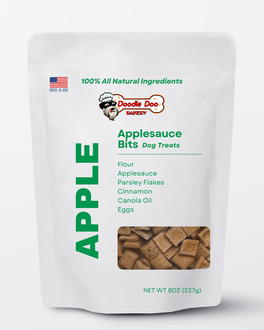 Treat: Apple Bits Dog Treats 1/2lb | Doodle Doo